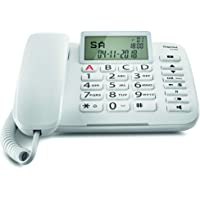 Los mejores  - Gigaset DL380. Teléfono fijo con cable- Pantalla de alta visibilidad- Teclas grandes- Agenda para 99 contactos- Color…